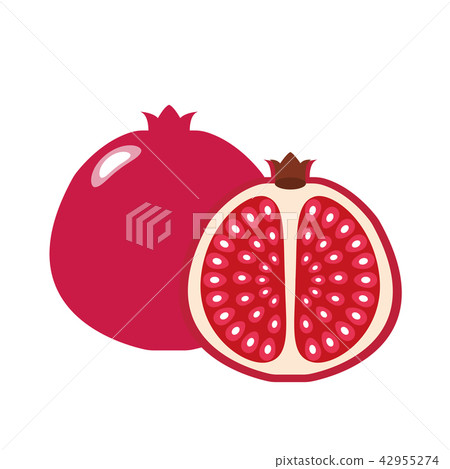 Healthy organic red pomegranate 42955274