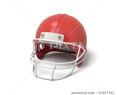 3d rendering of a red American football helmet... - Stock Illustration  [42957741] - PIXTA