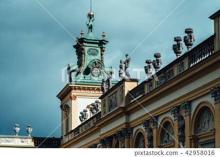 Old antique palace Wilanow in Warsaw 42958016