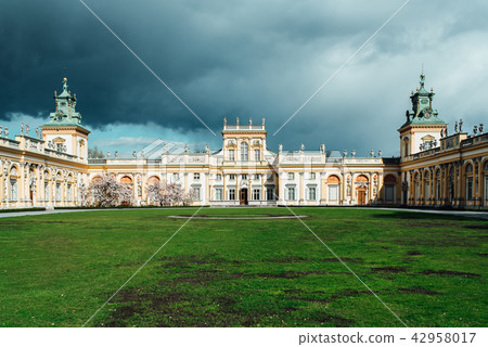 Old antique palace Wilanow in Warsaw 42958017