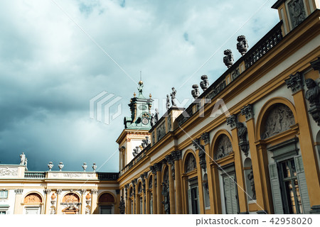 Old antique palace Wilanow in Warsaw 42958020