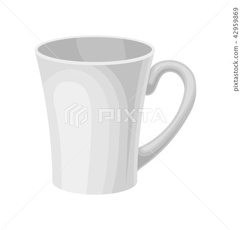 White ceramic tea or coffee mug vector Illustration on a white background 42959869