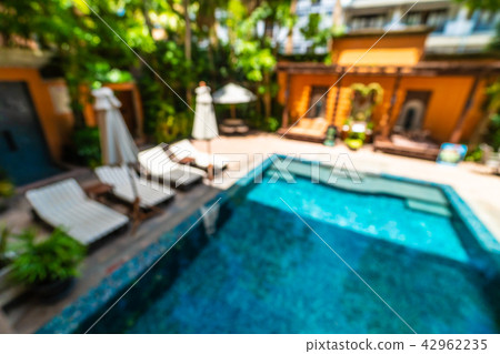Abstract blur beautiful hotel and resort background 42962235