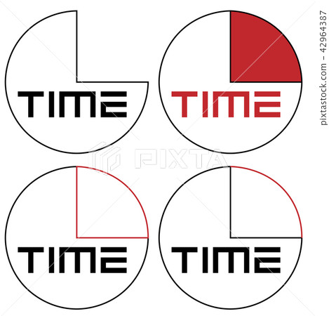abstract clock with logo time minimalism logo abstract clock with logo time minimalism logo 42964387