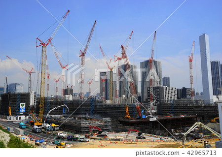 July Harumi 14 Olympic Games 2020 Constructed a village July Harumi 14 Olympic Games 2020 Constructed a village 42965713