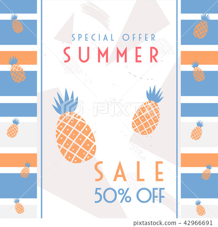 Summer sale banner vector illustration Summer sale banner vector illustration 42966691