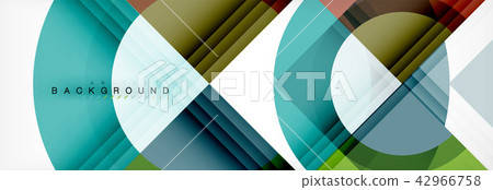Vector circular geometric abstract background 42966758