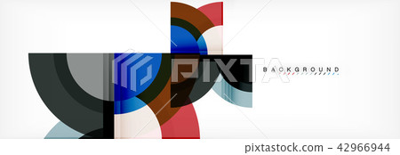 Vector circular geometric abstract background 42966944