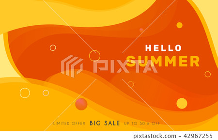 Summer banner vector illustration 42967255