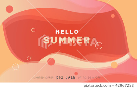 Summer banner vector illustration Summer banner vector illustration 42967258