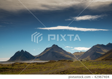 Vestrahorn Stockknes mountain ,Iceland Summer. 42967404