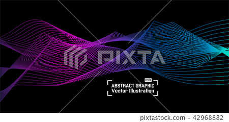 Bright wave vector background for business Bright wave vector background for business 42968882