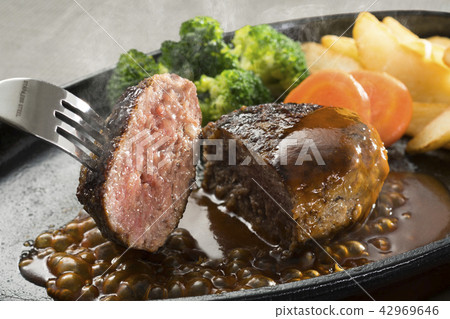 Hamburger steak  42969646