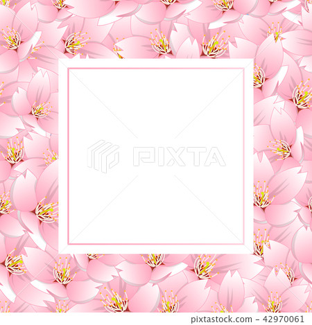 Sakura Cherry Blossom Banner Card 42970061