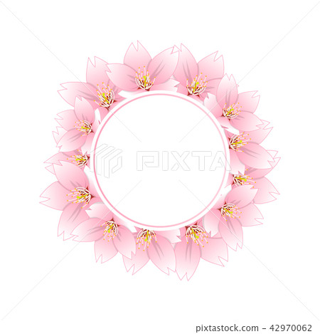 Sakura Cherry Blossom Banner Wreath Sakura Cherry Blossom Banner Wreath 42970062