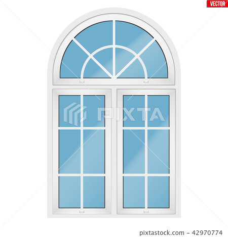 PVC window with arch 42970774