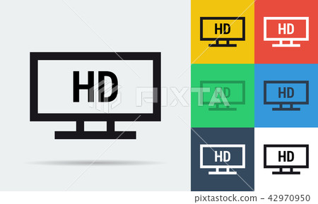Full HD monitor icon Full HD monitor icon 42970950