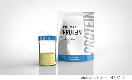 Bag protein and protein shaker with protein Bag protein and protein shaker with protein 42971103
