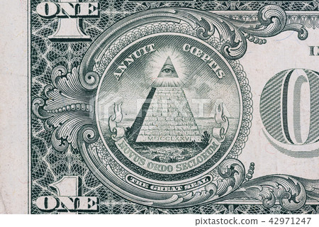 American dollar detail close up 42971247