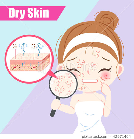 woman with dry skin concept woman with dry skin concept 42971404