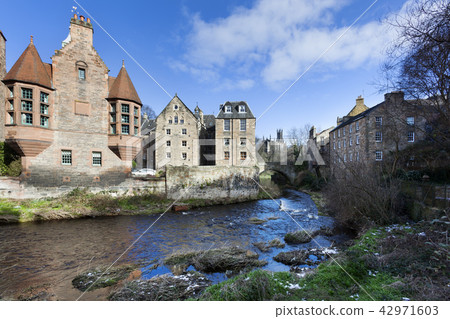 Historic Dean village in Edinburg Historic Dean village in Edinburg 42971603