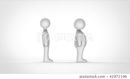 Normal and fat people side Normal and fat people side 42972196