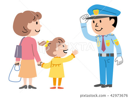 Male Security Guard Shopper Illustration Stock Illustration