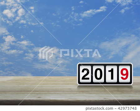 Business happy new year 2019 concept Business happy new year 2019 concept 42973748
