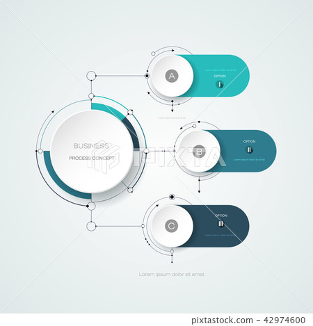 Infographic layout and symbol business concept 42974600