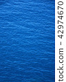 Background of blue sea surface and waves close up 42974670