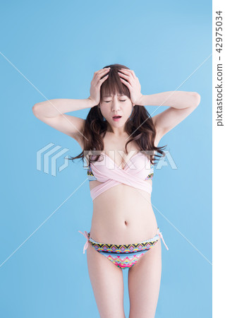 Swimwear ladies · Blue back 42975034