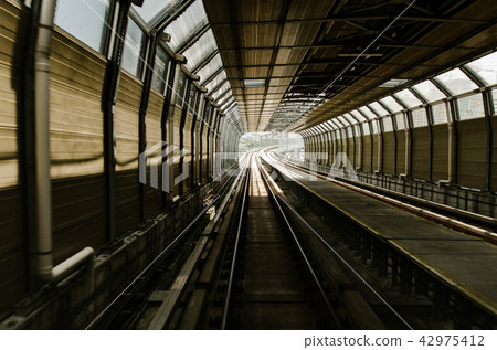 motion blur effect of train bridge tunnel motion blur effect of train bridge tunnel 42975412
