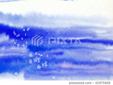 Watercolor hand-drawn beautiful sky sea (3) 42975608
