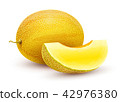 Honeydew melon. Whole fresh ripe sweet fruit 42976380