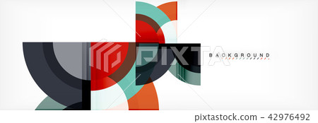 Vector circular geometric abstract background 42976492
