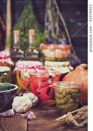Marinated and Pickled organic vegetables Marinated and Pickled organic vegetables 42976922