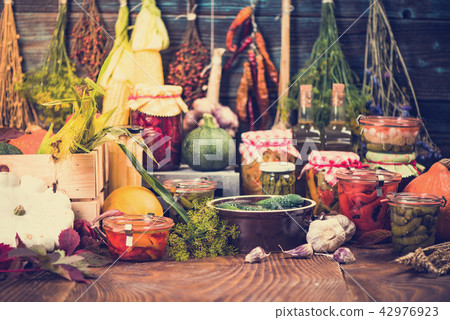 Marinated and Pickled organic vegetables Marinated and Pickled organic vegetables 42976923