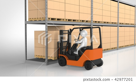 Fork lift loading pallet 42977201