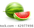 Watermelon. Whole fresh ripe sweet fruit 42977498