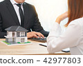 Businessman calculating the home price 42977803