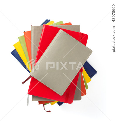 colorful notebook at white background 42978660