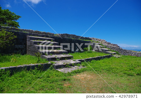 Katsuren Castle and stone steps Katsuren Castle and stone steps 42978971