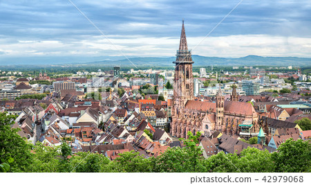 Aerial panorama of Freiburg, Germany Aerial panorama of Freiburg, Germany 42979068