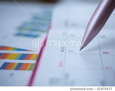 商業形象·圖形·筆記本·日曆·女性 商業形象·圖形·筆記本·日曆·女性 42979315