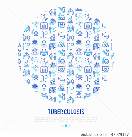 Tuberculosis concept in circle 42979317