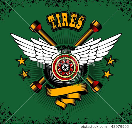 tire retro emblem tire retro emblem 42979993