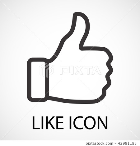 Simple like icon Simple like icon 42981183
