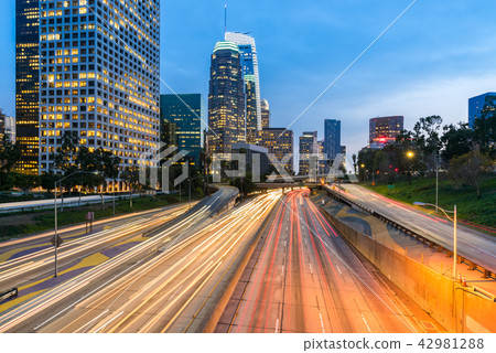 Los Angeles Downtown Sunset Los Angeles Downtown Sunset 42981288