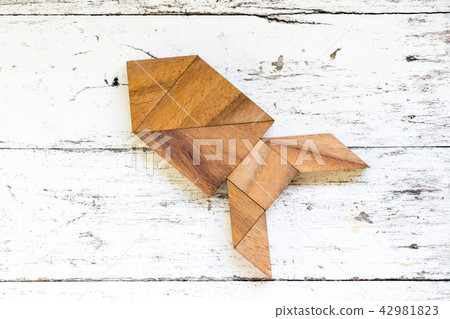 Tangram puzzle in rocket or missile shape Tangram puzzle in rocket or missile shape 42981823