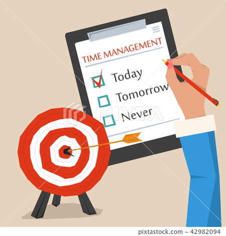 Vector concept of time management - Stock Illustration [42982094] - PIXTA